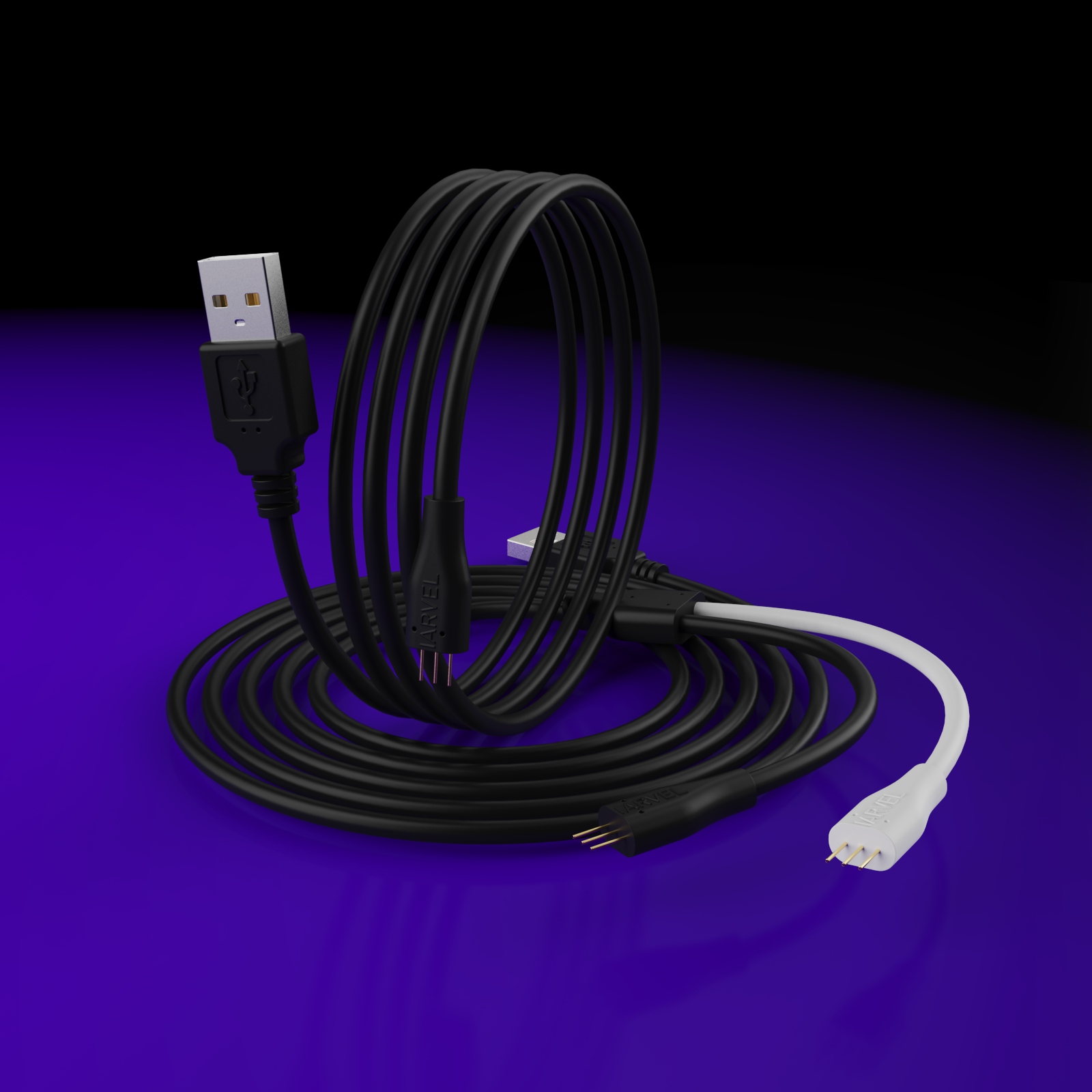 3 Pin Charge Cable by IARVEL MAGIC