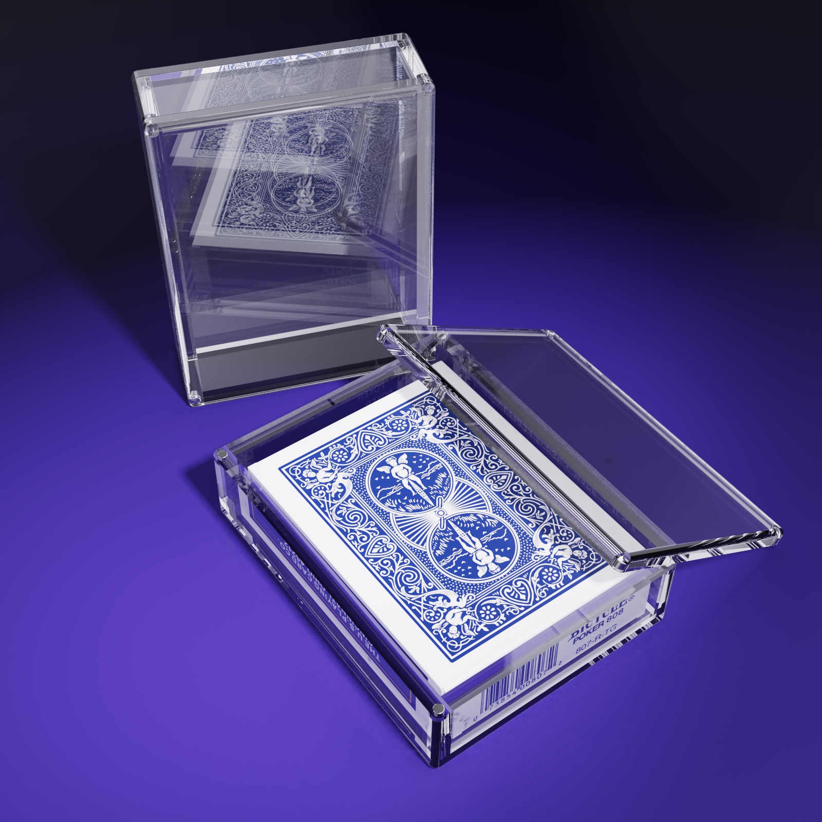 Acrylic Sheath For Playing Cards by IARVEL MAGIC