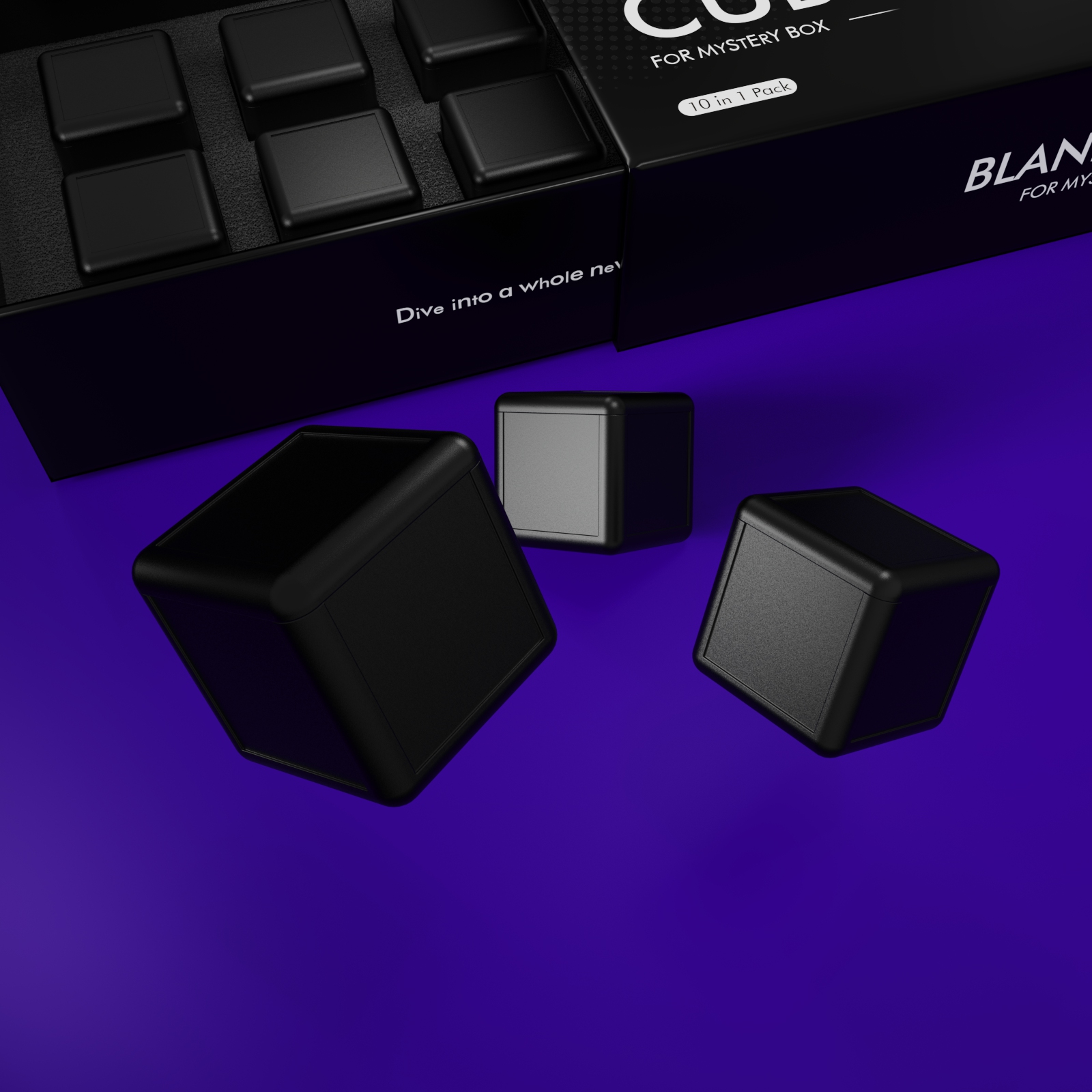 Blank Cube For Mystery Box by IARVELMAGIC
