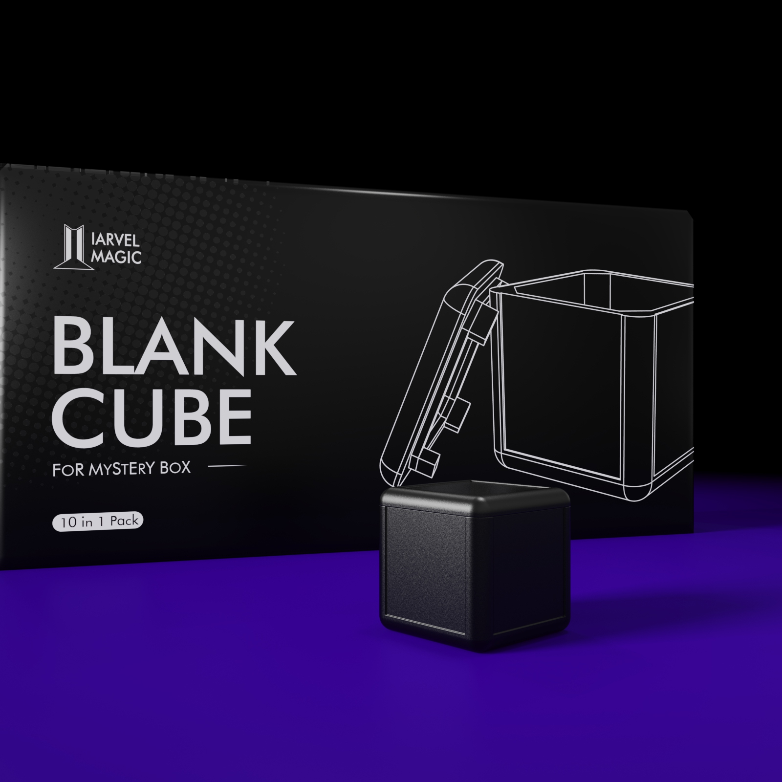 Blank Cube For Mystery Box by IARVELMAGIC