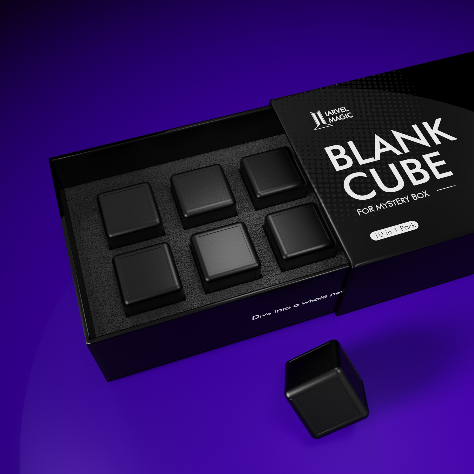 Blank Cube For Mystery Box by IARVELMAGIC