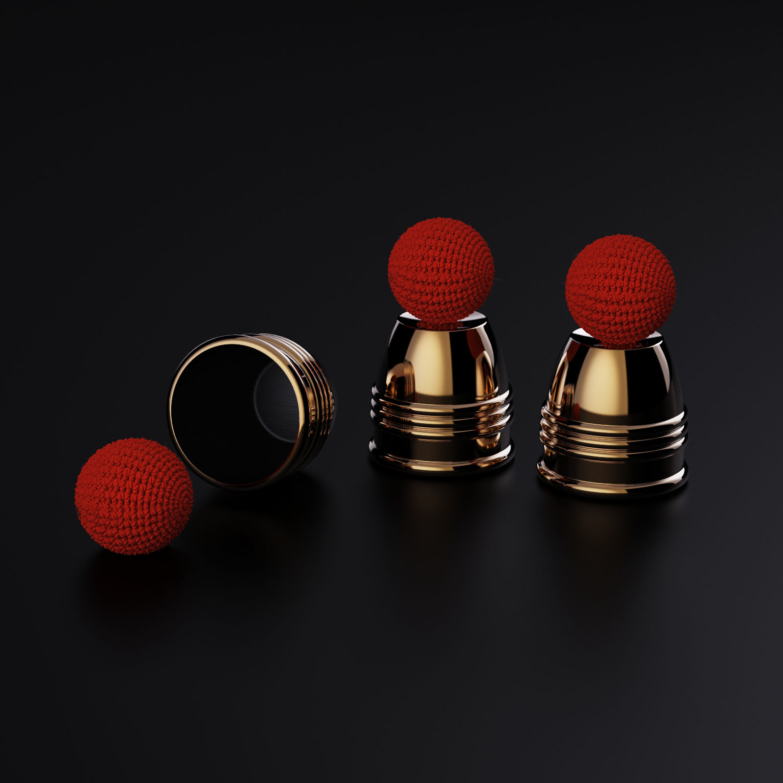 Cups And Balls Set by Bluether Magic And Raphael