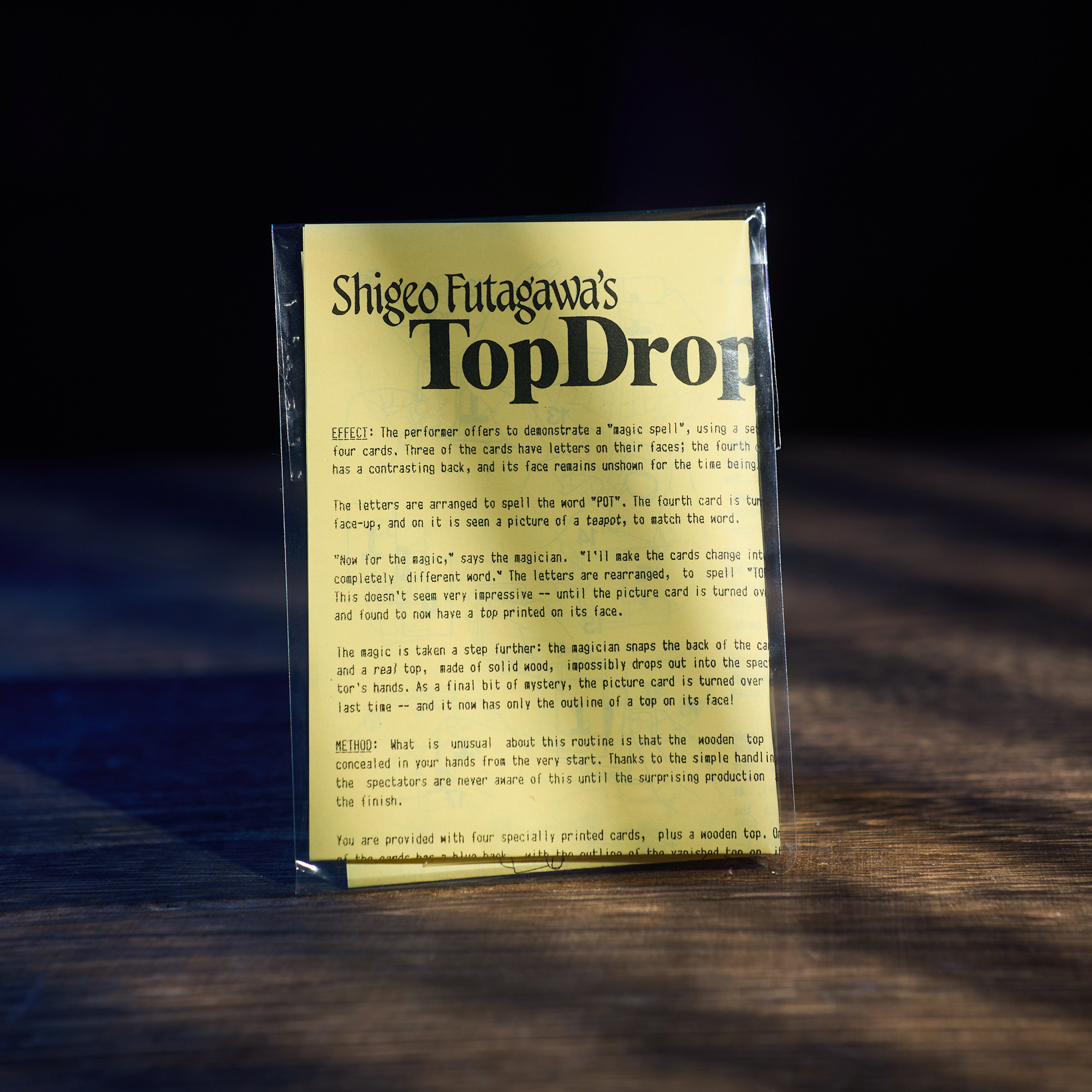 Shigeo Futagawa's-TopDrop | IARVEL MAGIC