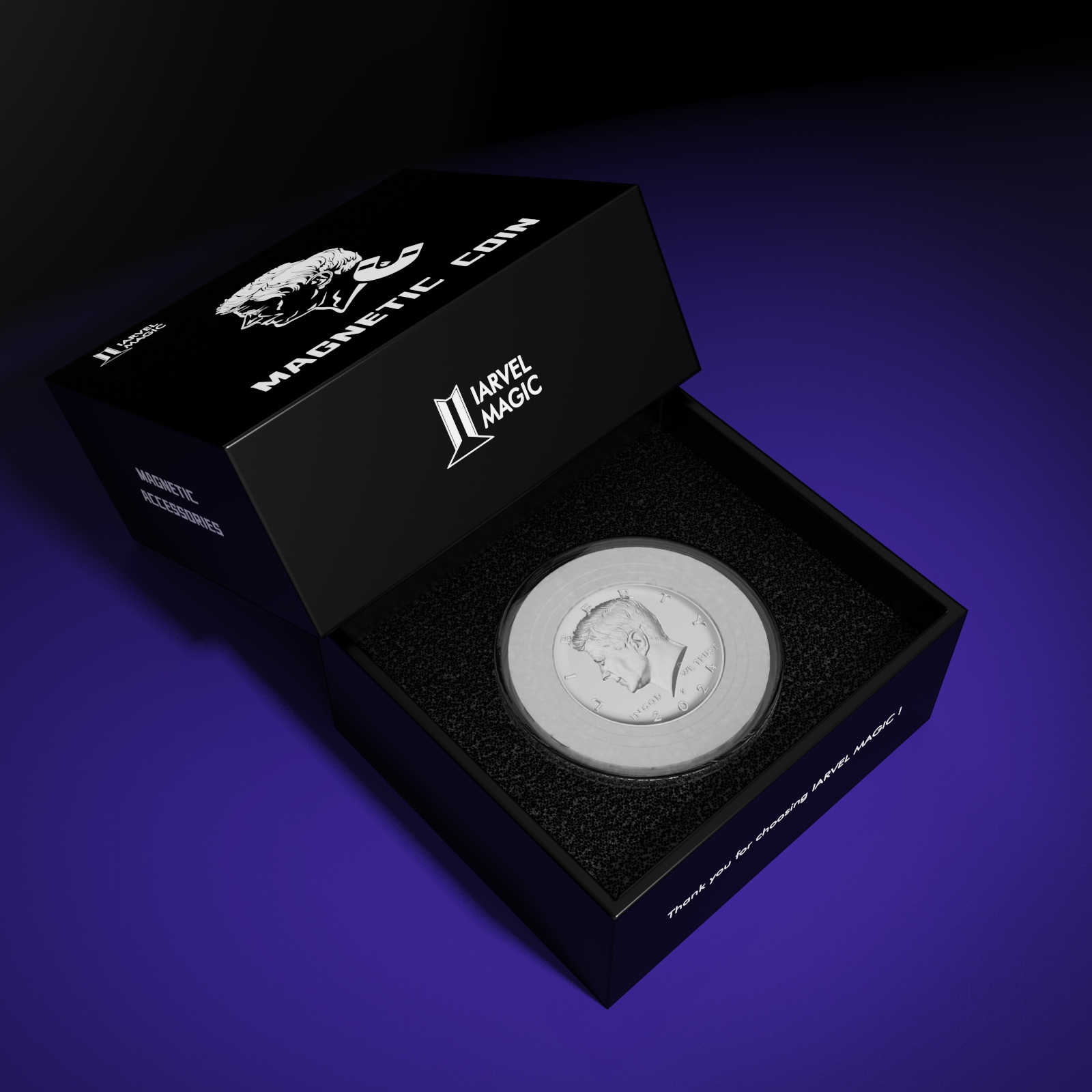 Magnetic Coin by IARVEL MAGIC