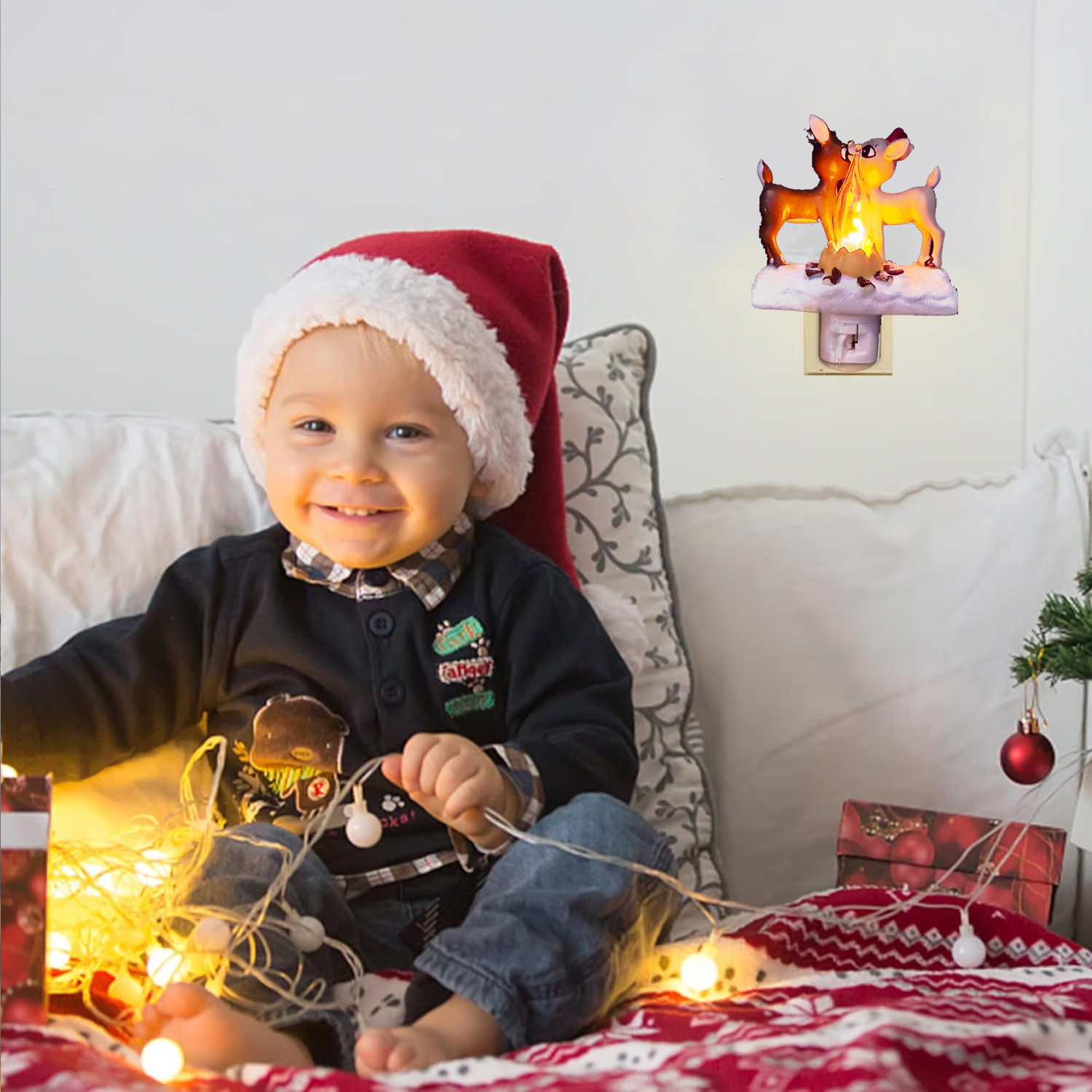 024 Christmas Reindeer Night Light