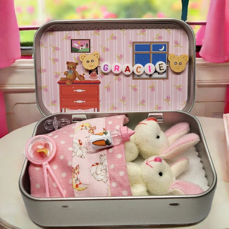 🐰Bunny Mummy Tiny Plush Pocket Tin