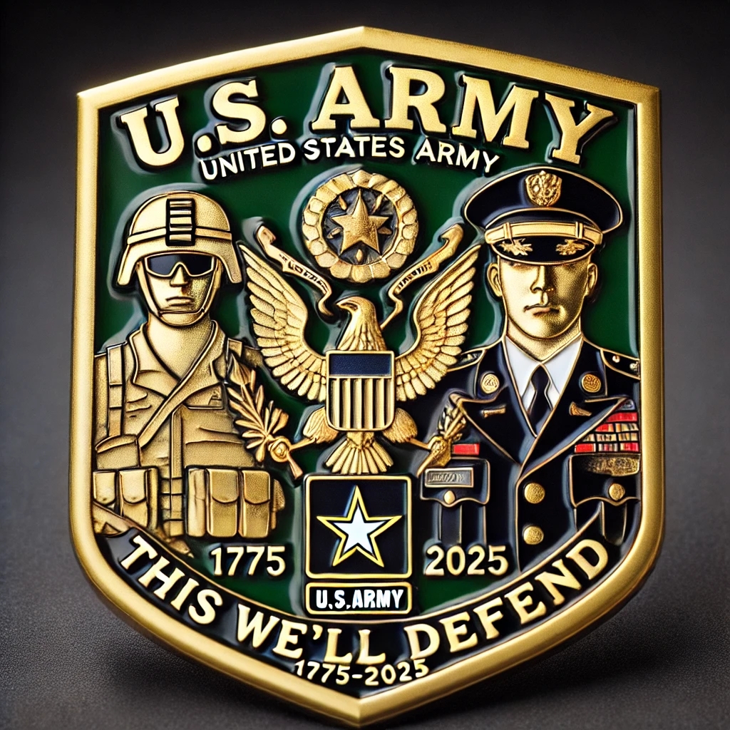 250th Anniversary U.S. ARMY Commemorative Pin