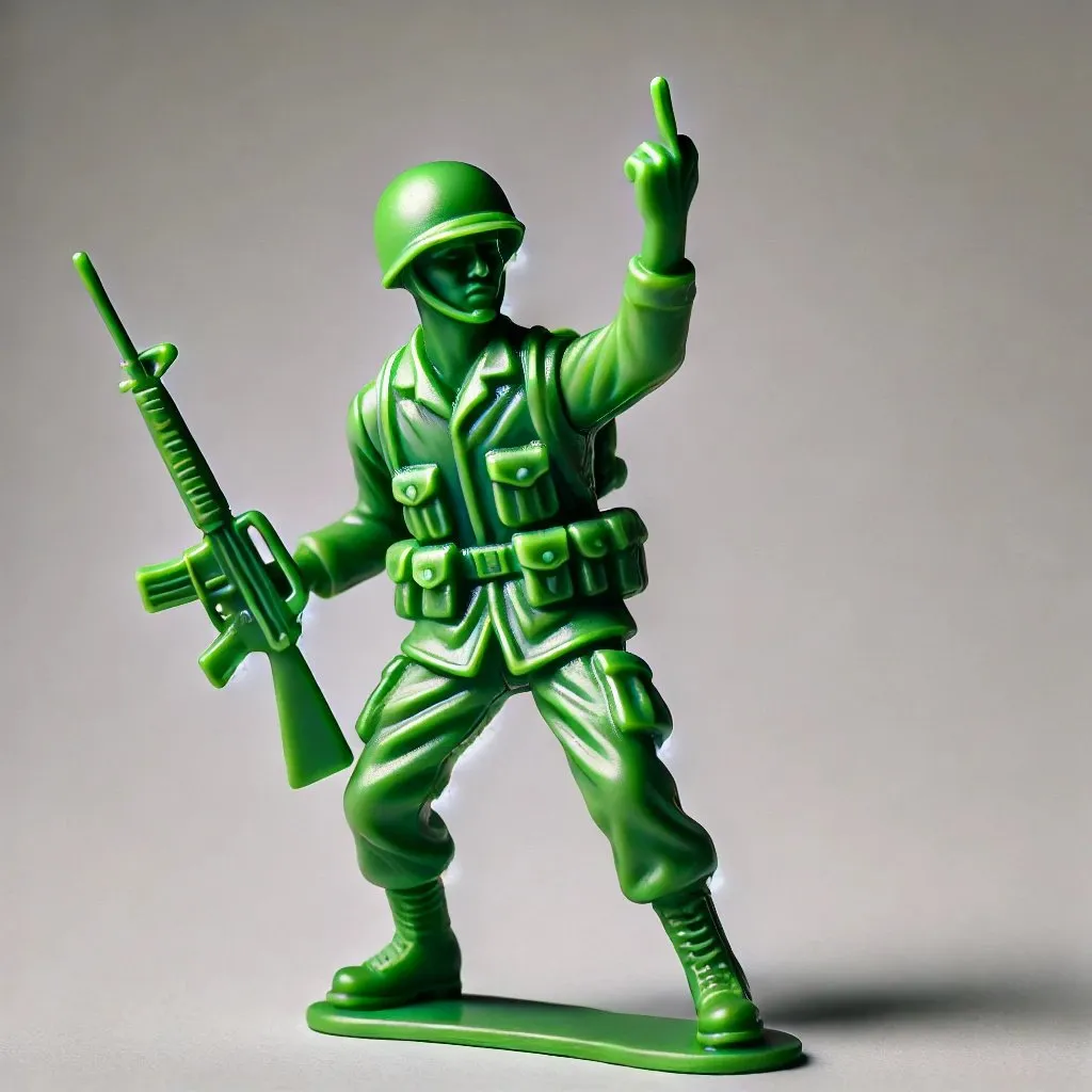 Funny Green Army Man