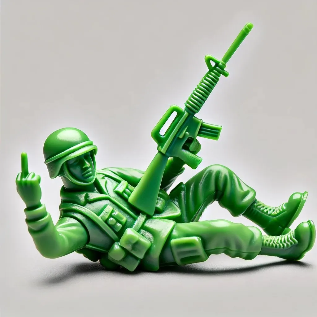 Funny Green Army Man