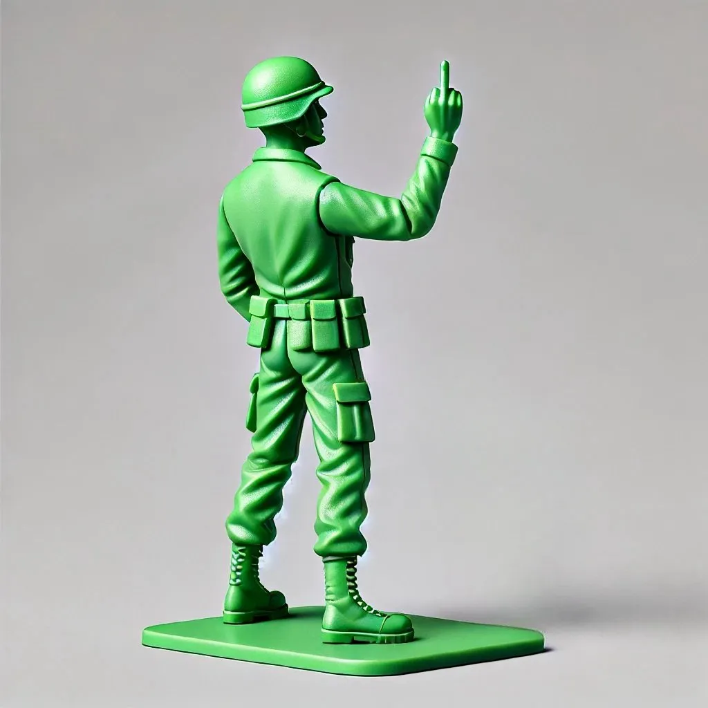 Funny Green Army Man