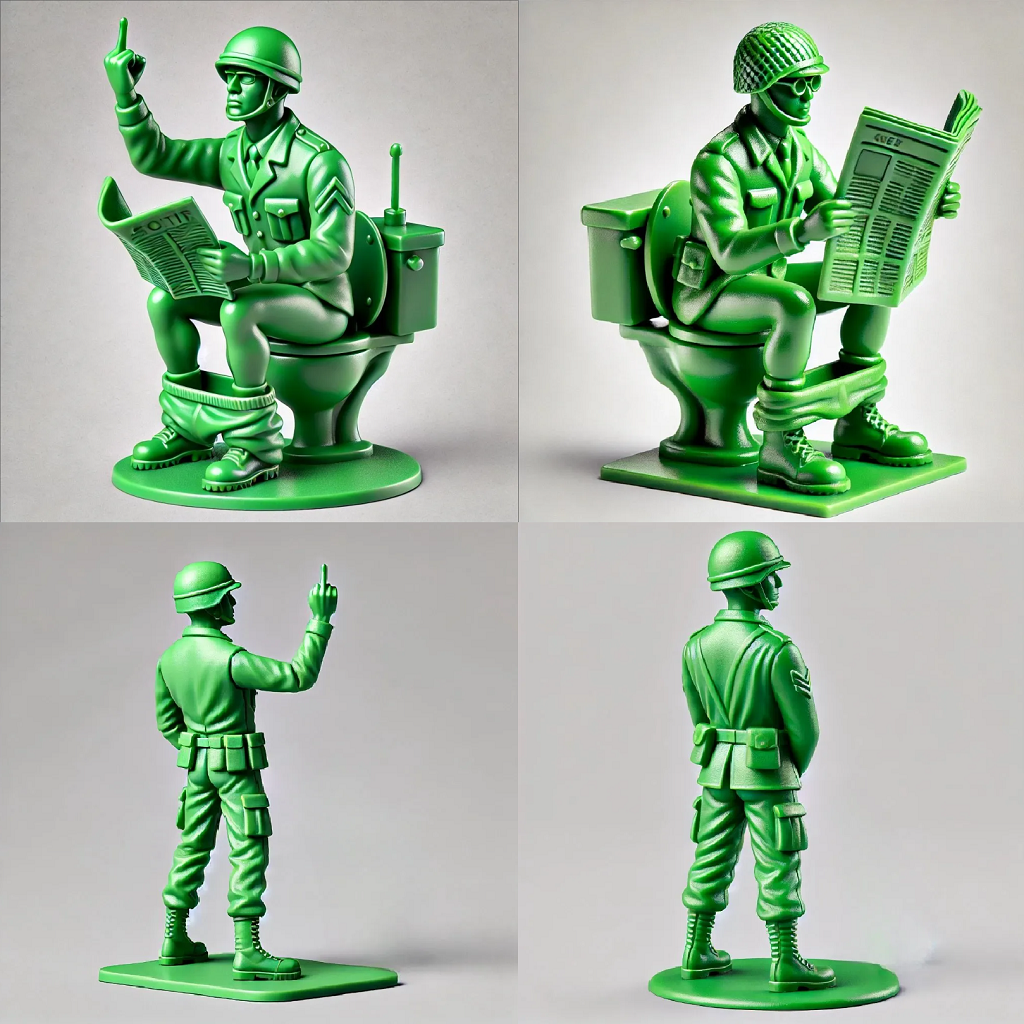 Funny Green Army Man