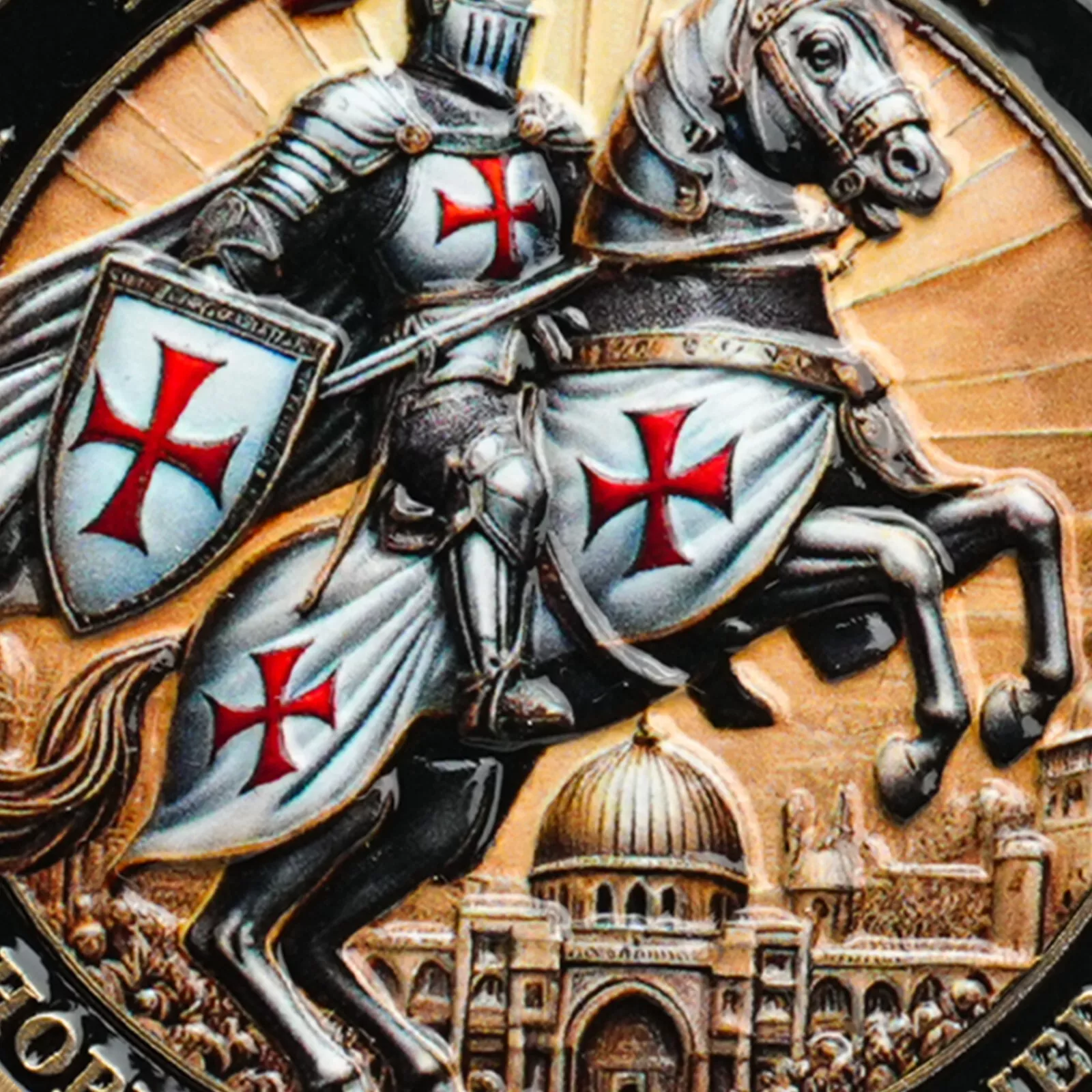 Knights Templar Christian Challenge Coin