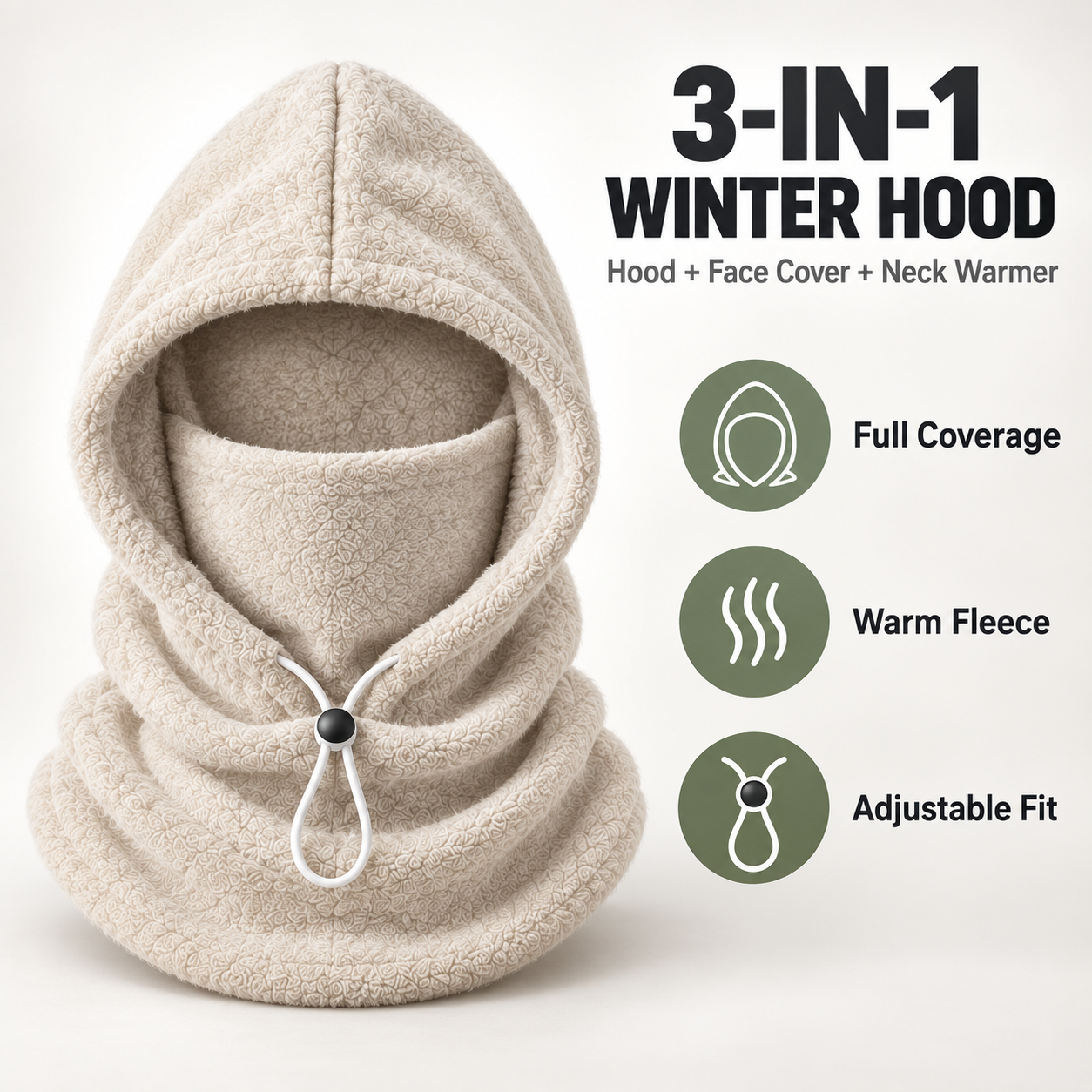 3-in-1 Winter Hood