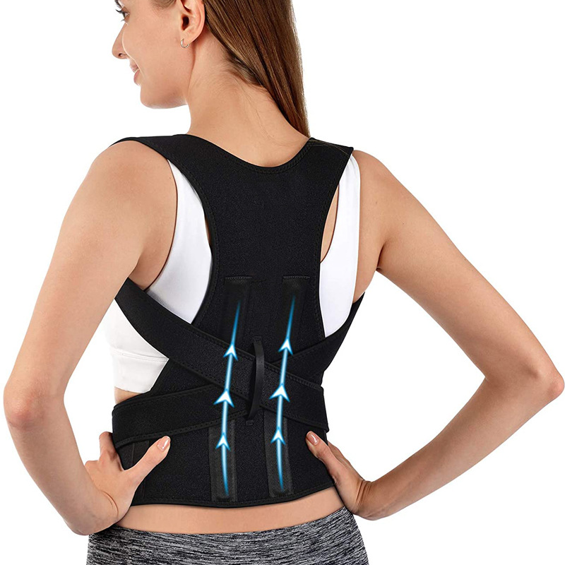 Breathable adjustable posture strap