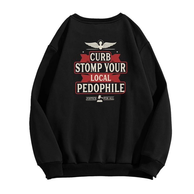 CURB STOMP P3do Printed Men's T-shirt Graphic Sweatshirt/Hoodie , Gift For Him