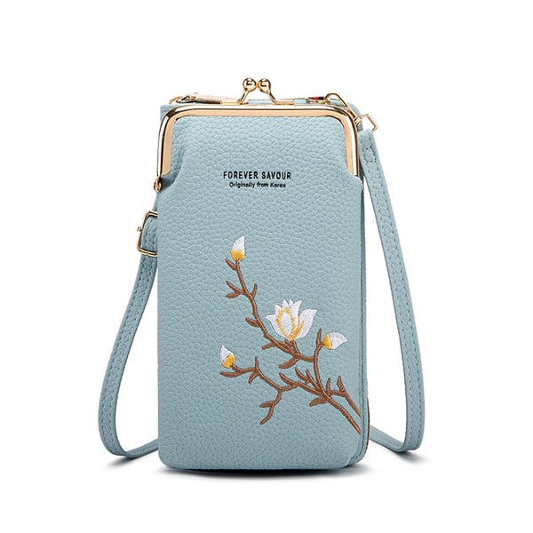 Women Sling Cross-Body Wallet - Blue