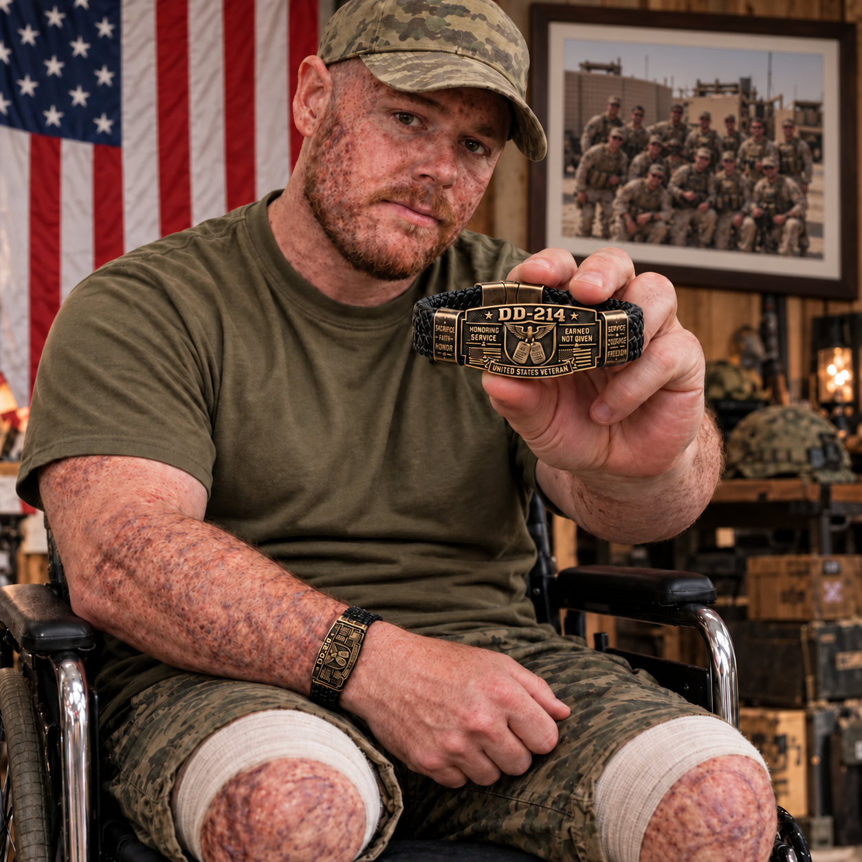 100% Handmade DD-214 Veteran Honor Bracelet(𝐂𝐡𝐚𝐝 𝐒𝐦𝐢𝐭𝐡 𝐇𝐚𝐧𝐝𝐦𝐚𝐝𝐞®) - Buy 2 Get Extra 20% Off