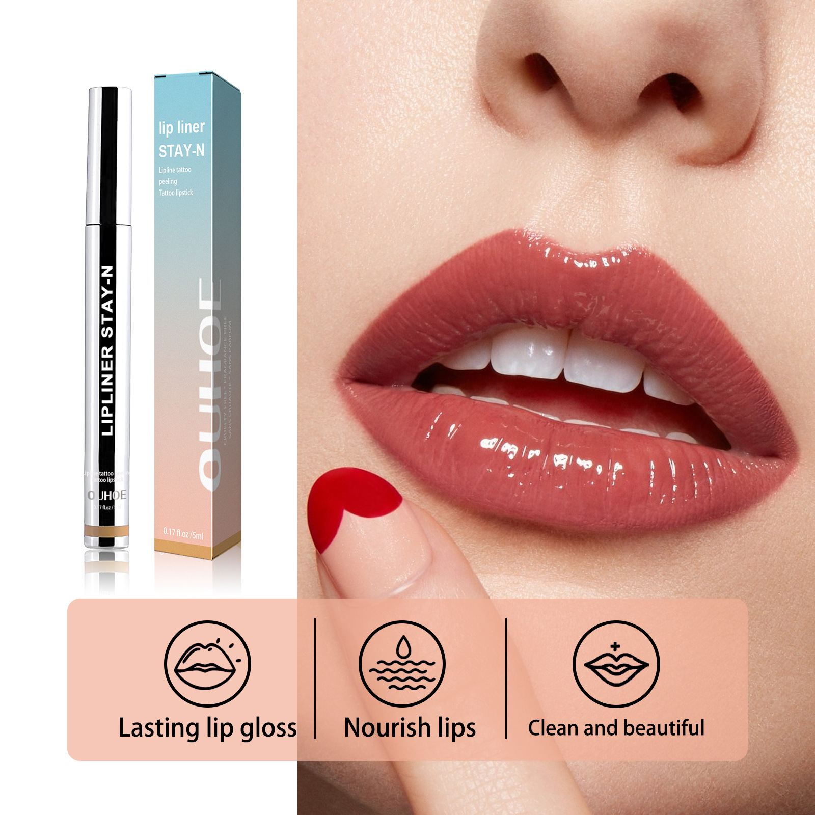 🔥 2023 Latest Lip Glaze🔥 -Peel-Off Lip Liner Tattoo