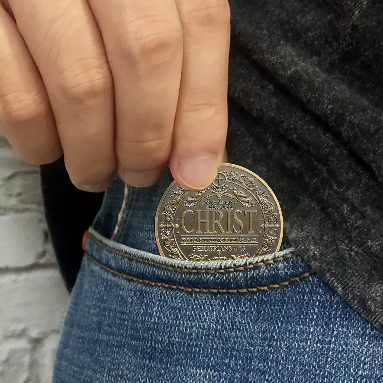 Knights Templar Christian Challenge Coin