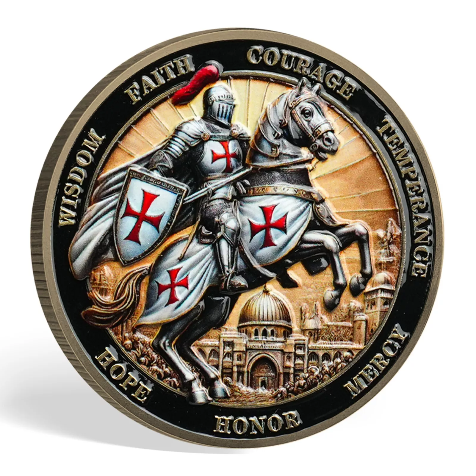 Knights Templar Christian Challenge Coin