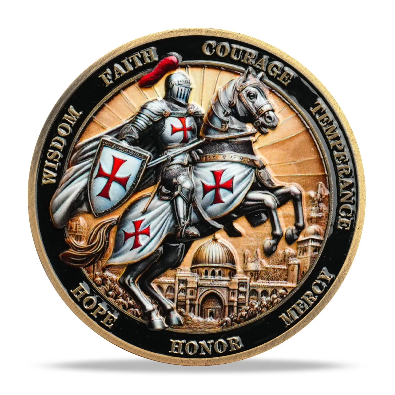 Knights Templar Christian Challenge Coin