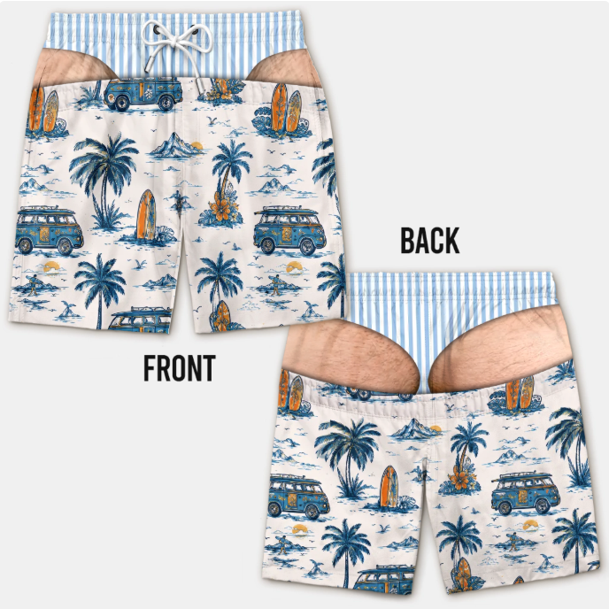Custom Funny Patriotic Men Swim Trunks - Personalized Birthday Gifts For Husband, Son,  Brother, Dad, Yourself
