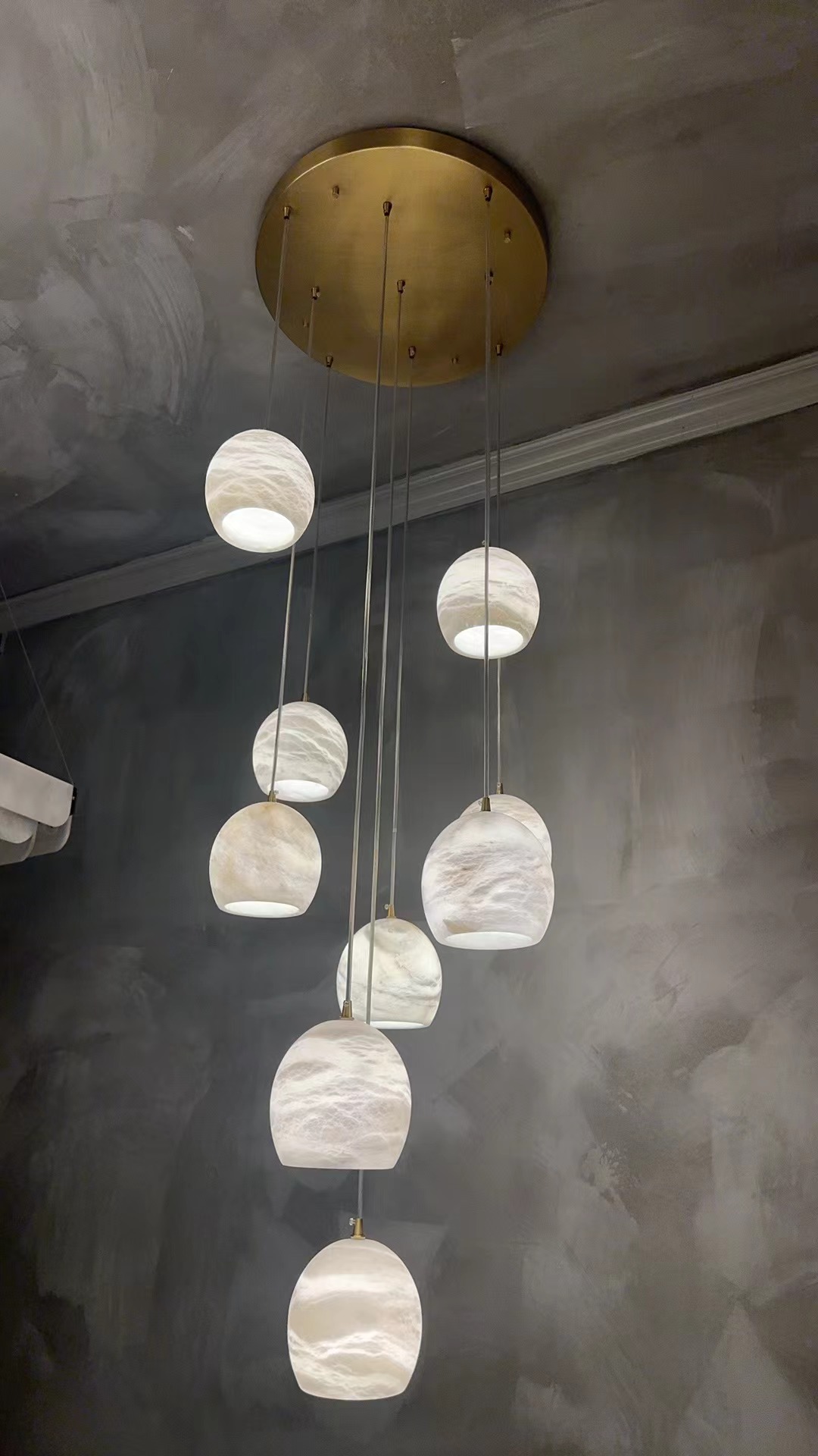 Alabaster Maeva Rectangular Chandelier 7 Light/ 15 Light/ 30 Light