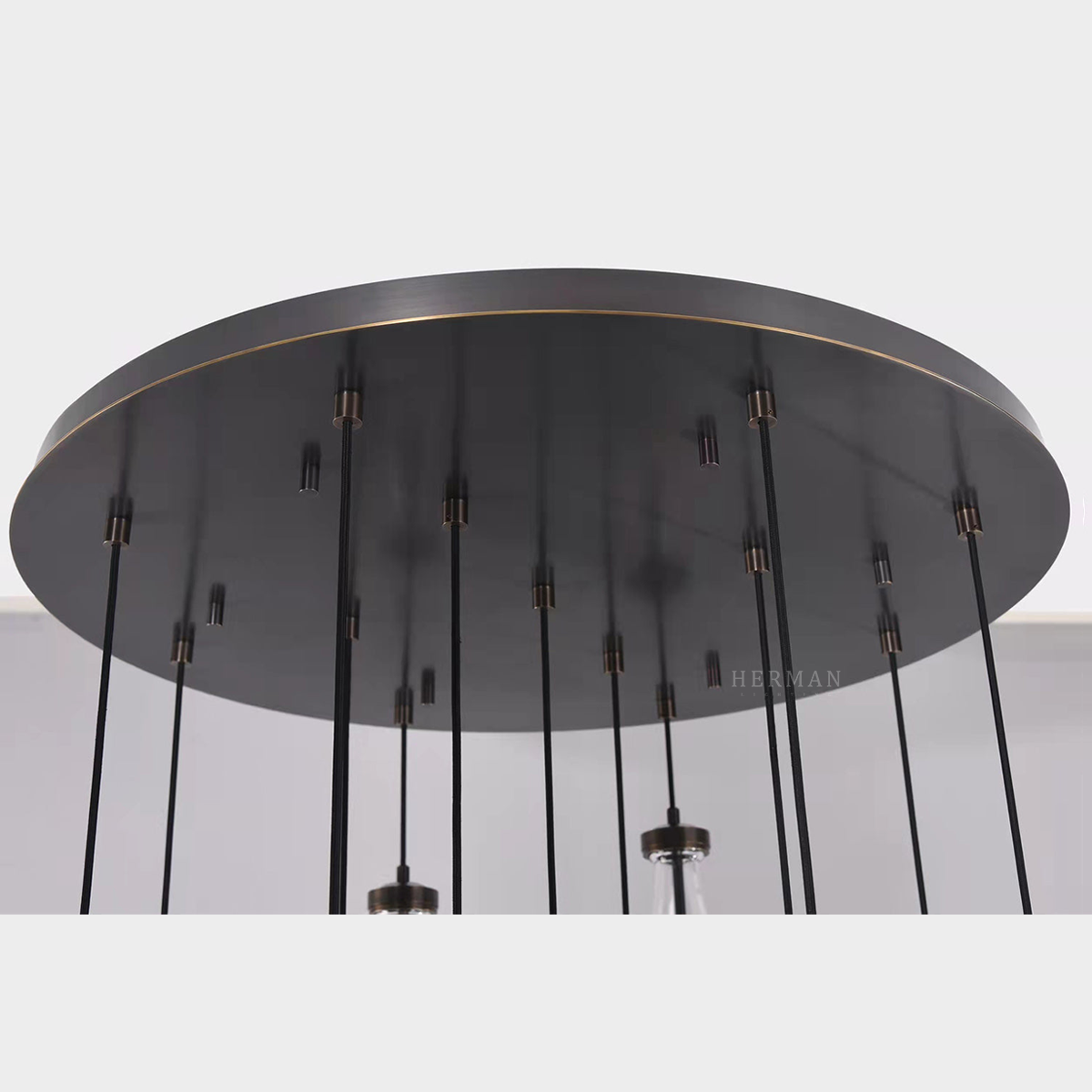 Raindrop Round Chandelier 47", Rain Chandelier