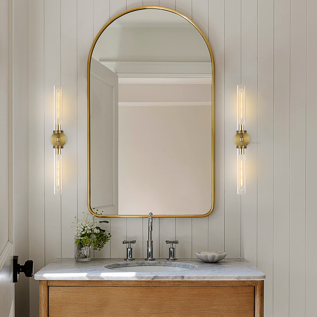 Lambert Hexagonal Linear Sconce 31"