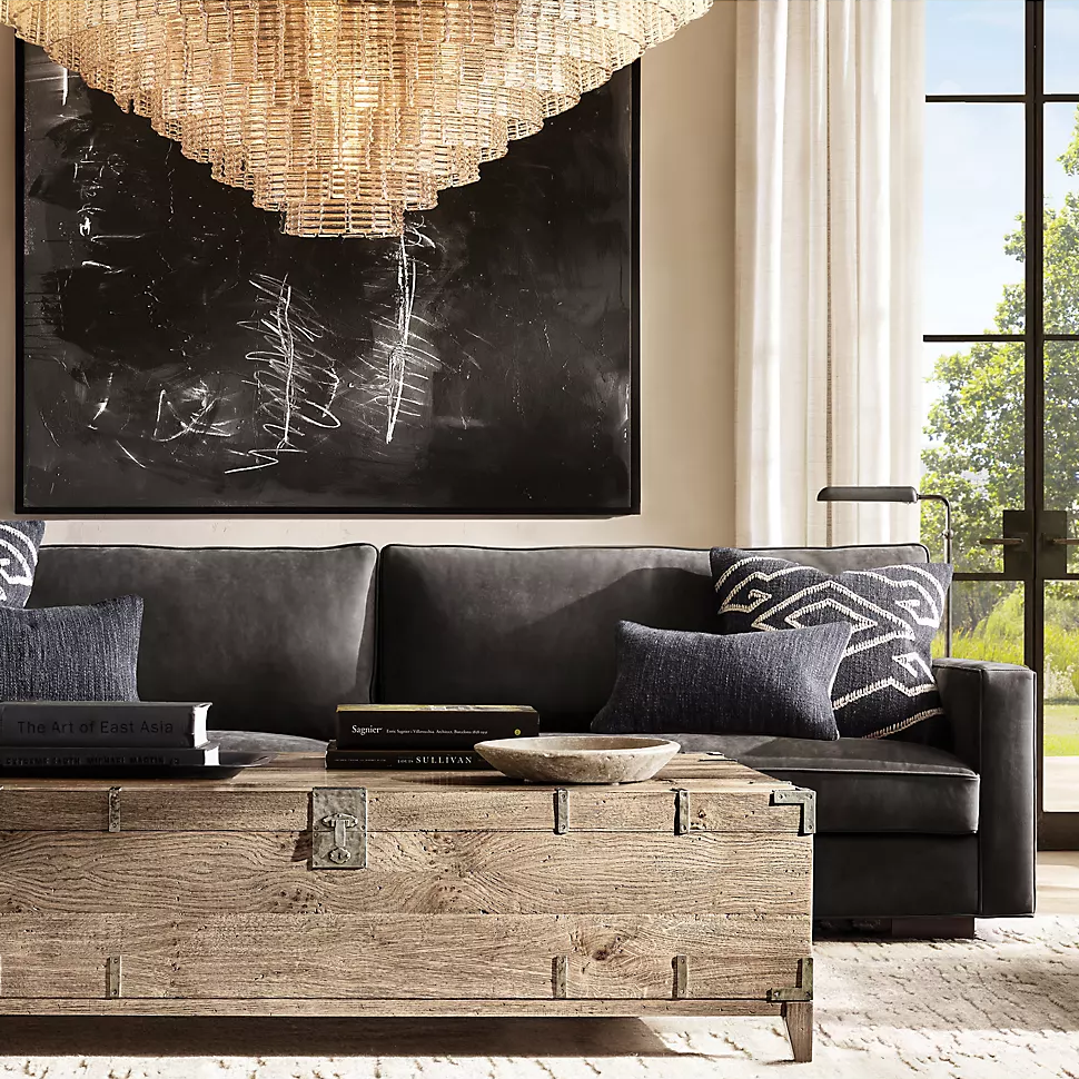 Sirens Glass Round Chandelier 65"