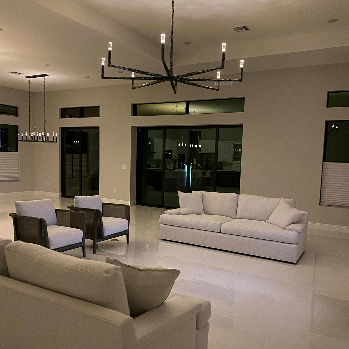 Thaddeus Linear Chandelier 54"