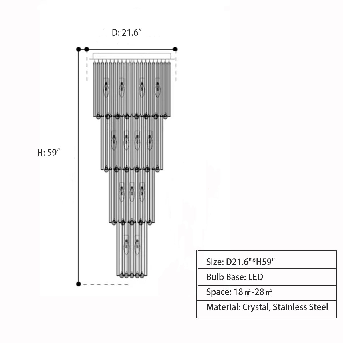 Extra Large Multi-layer Crystal Flush Mount Chandelier for High-Ceiling Space