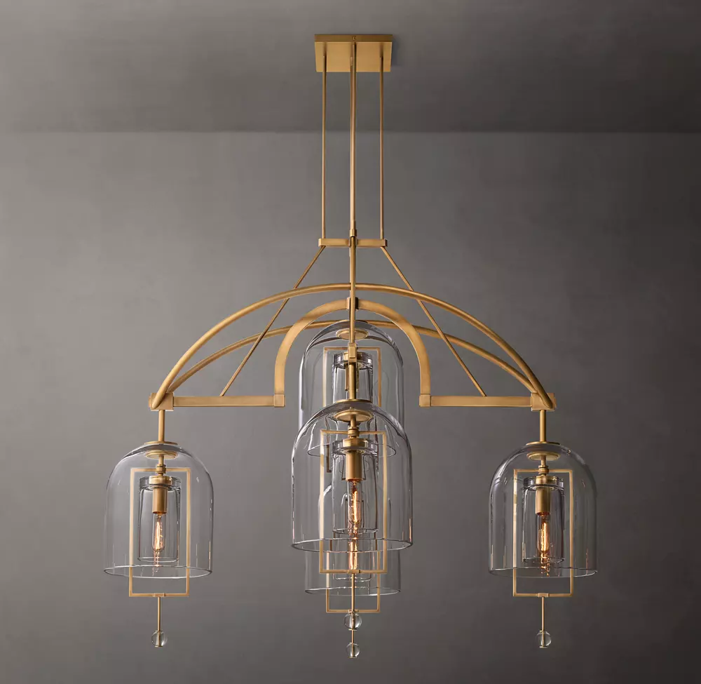 Fulcrum Round Chandelier 60"