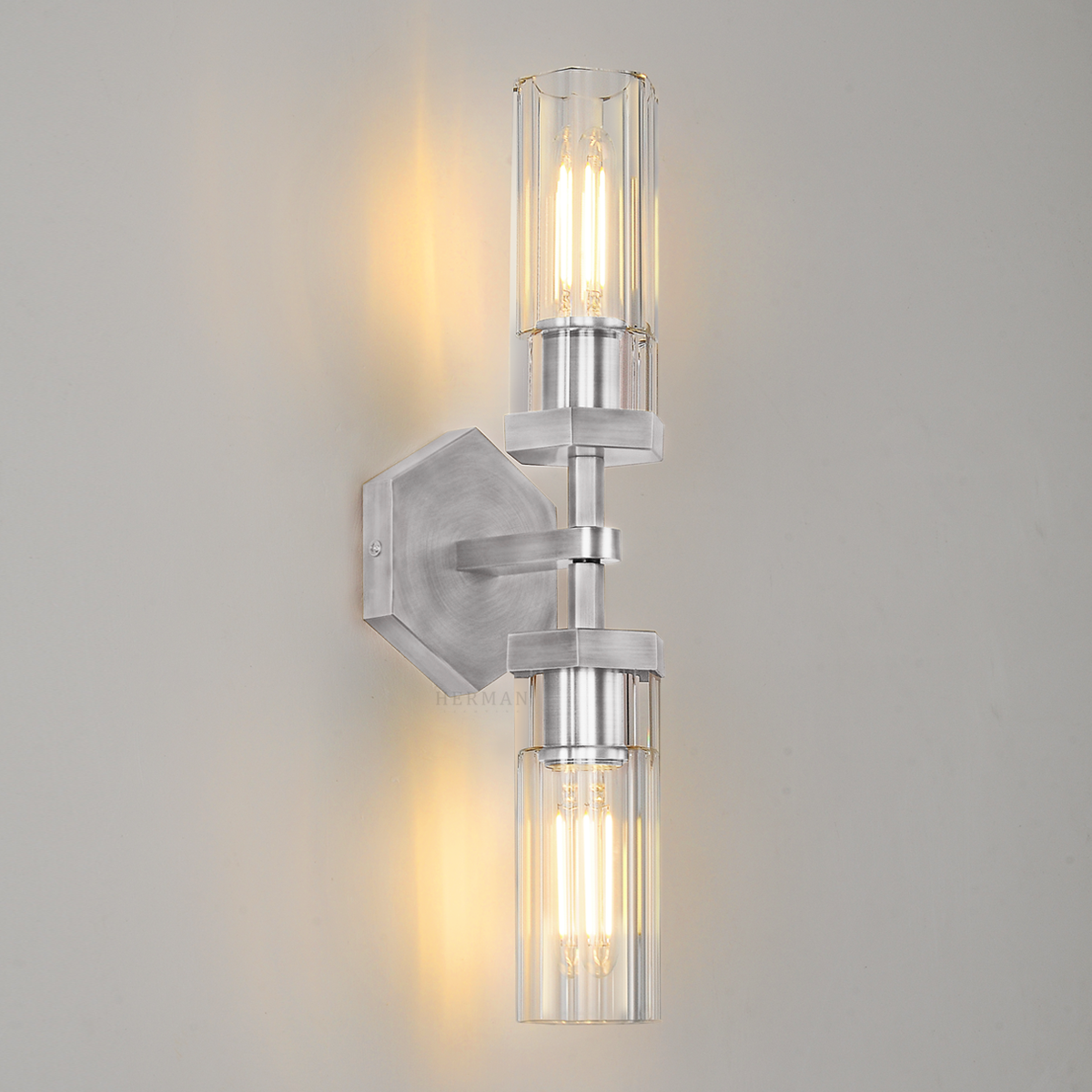 Lambert Hexagonal Grand Linear Wall Sconce 5¼"H