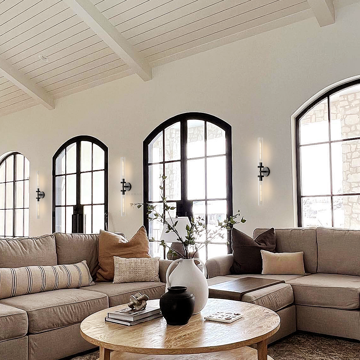 Lambert Hexagonal Linear Sconce 31"