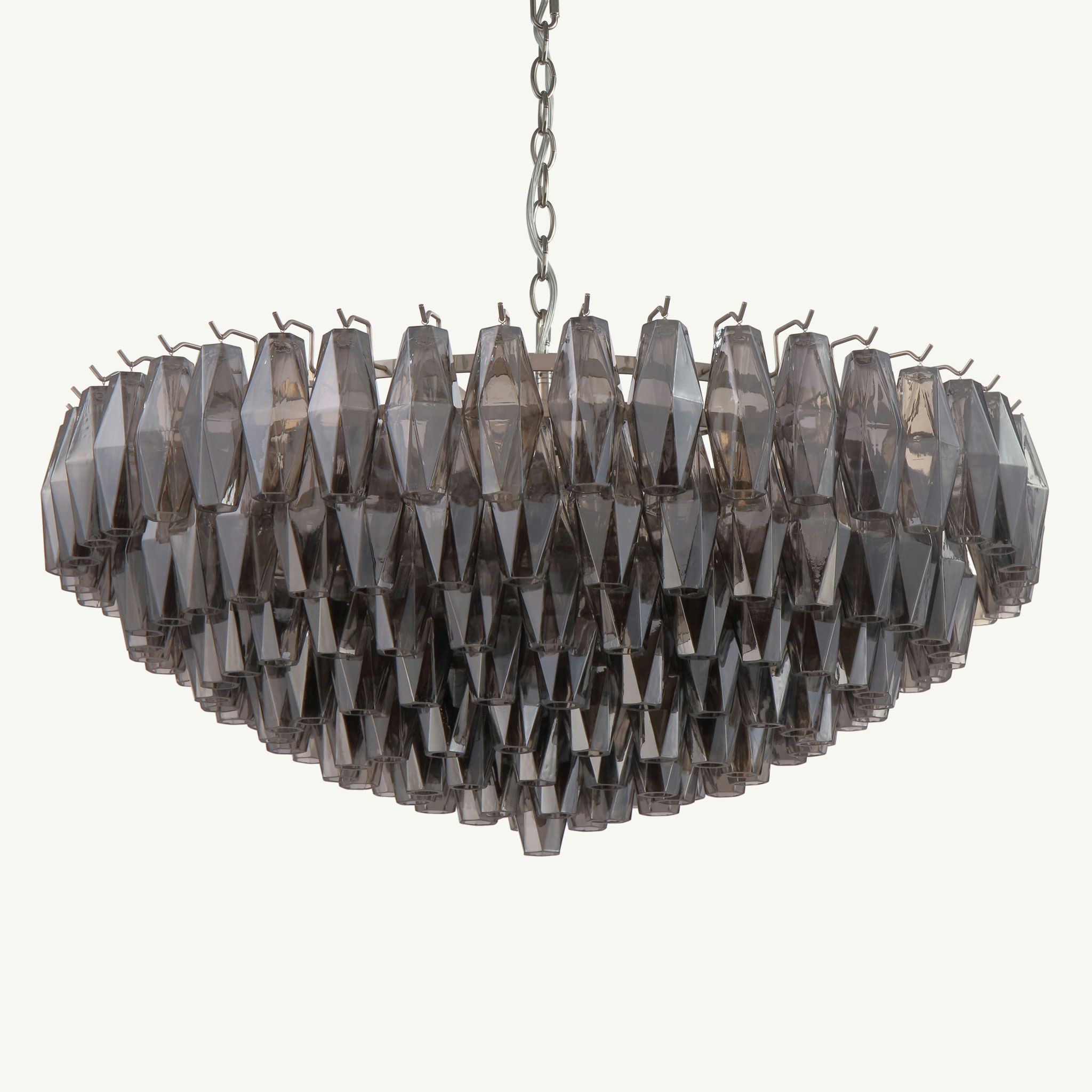 Noma Chandelier Smoke Handblown Glass