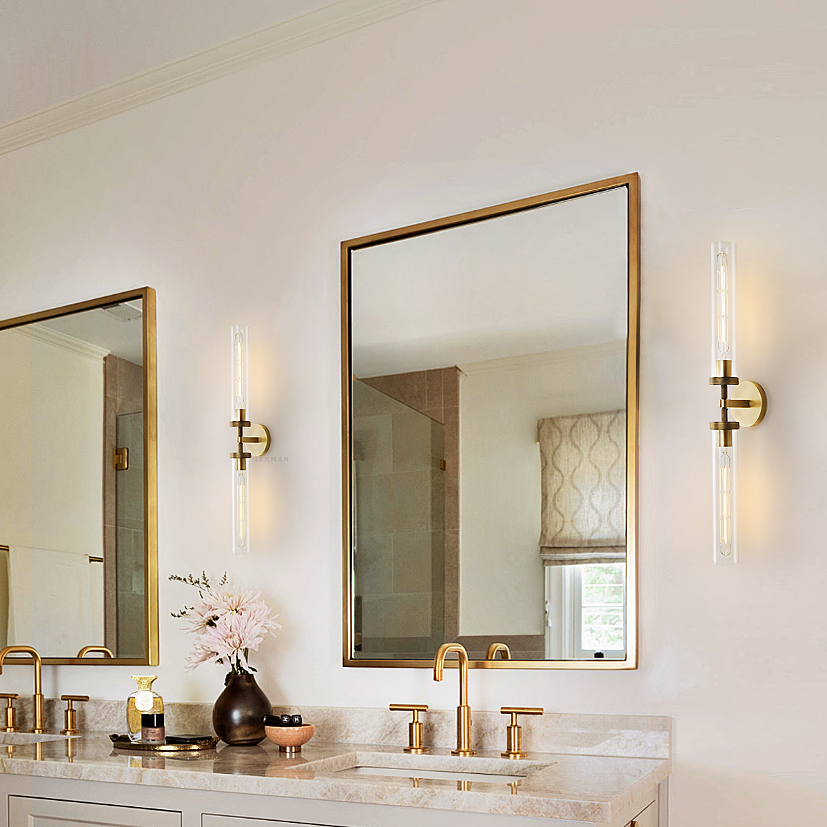 Lambert Hexagonal Linear Sconce 31"