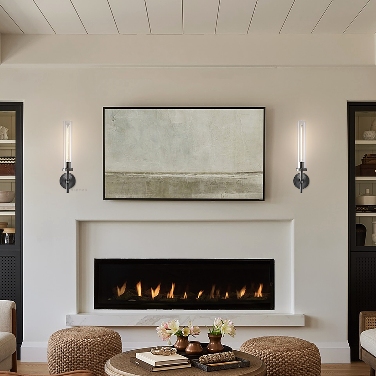 Lambert Hexagonal Grand Wall Sconce 19¼"H