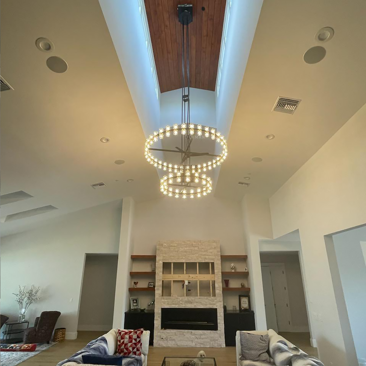 Arcachon led Tier Round Chandelier 60"