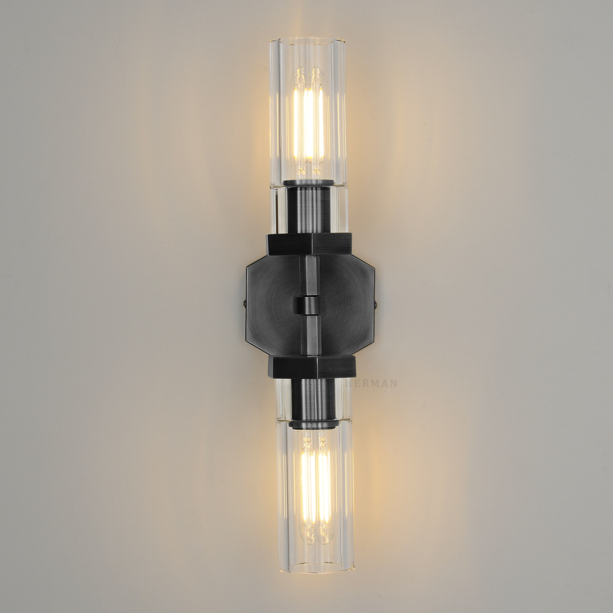 Lambert Hexagonal Grand Linear Wall Sconce 5¼"H