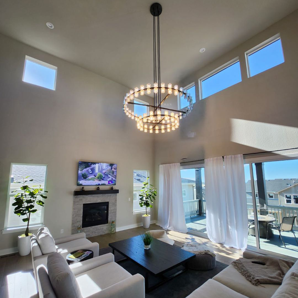 Arcachon led Tier Round Chandelier 60"