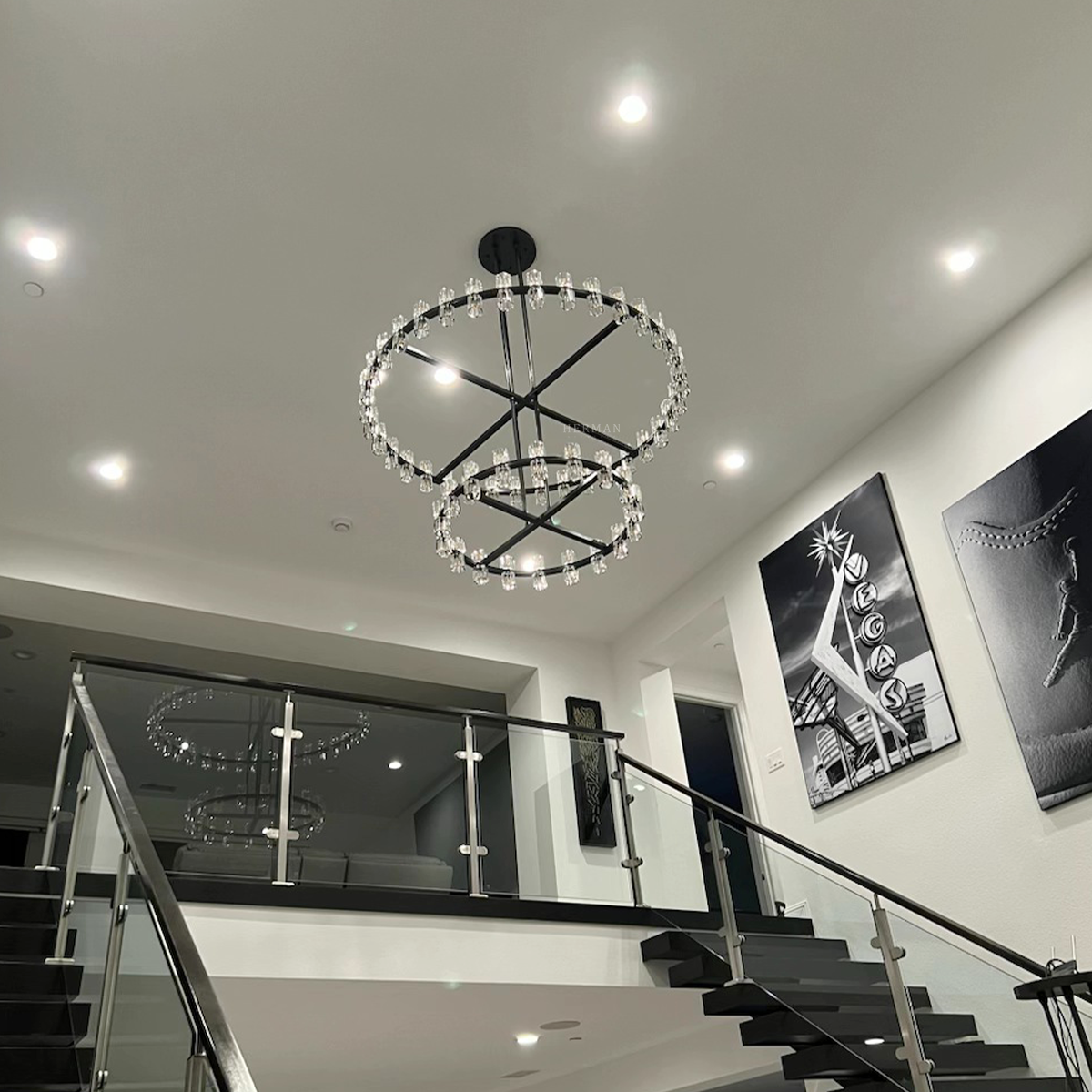 Arcachon led Tier Round Chandelier 60"
