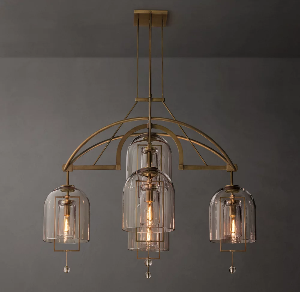 Fulcrum Round Chandelier 60"