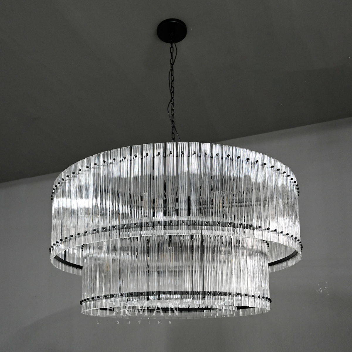 San Marco 2-Tier Round Chandelier 48"