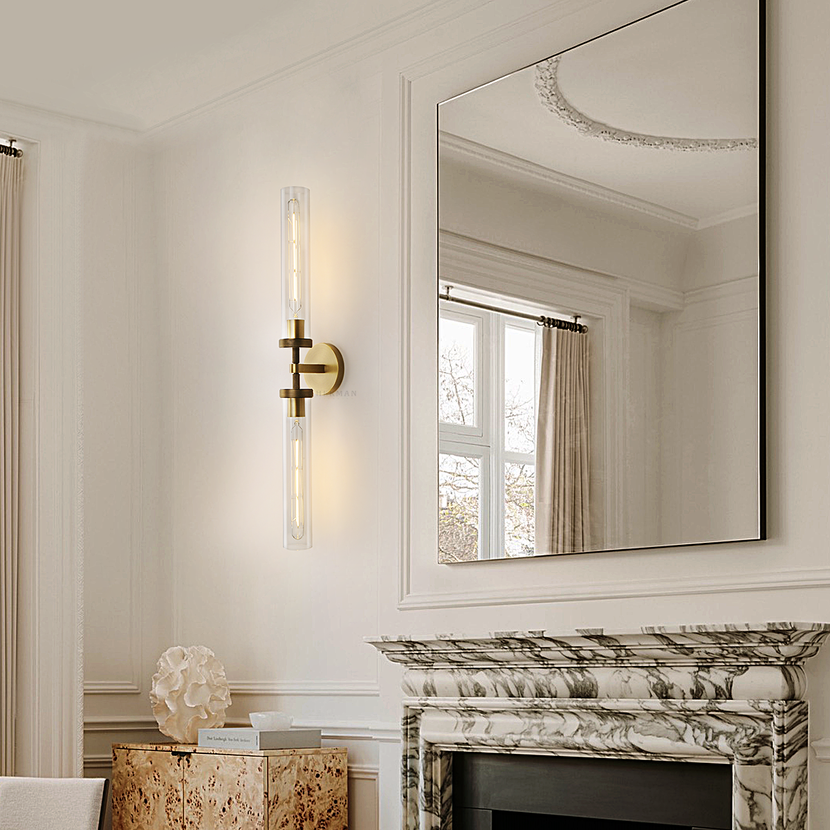 Lambert Hexagonal Linear Sconce 31"