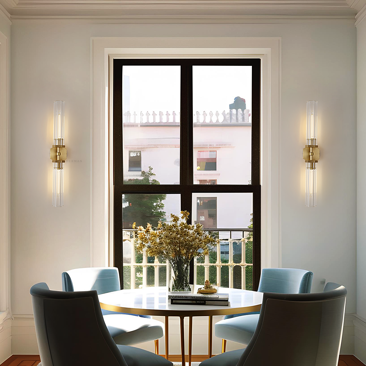 Lambert Hexagonal Linear Wall Sconce 19½"W