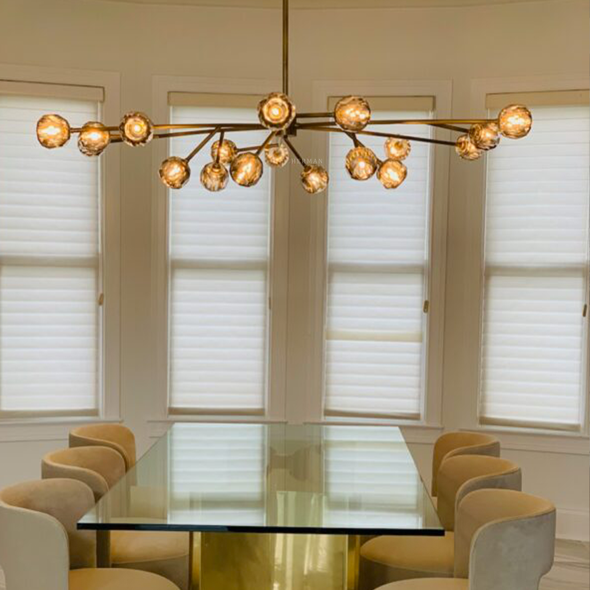 Boule Cristal Round Chandelier 60"