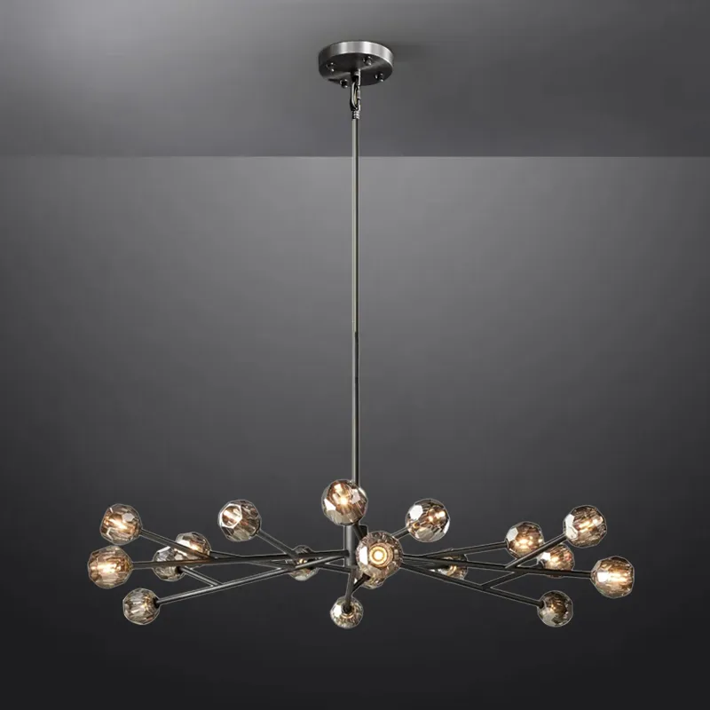Boule Crystal Round Chandelier 72"