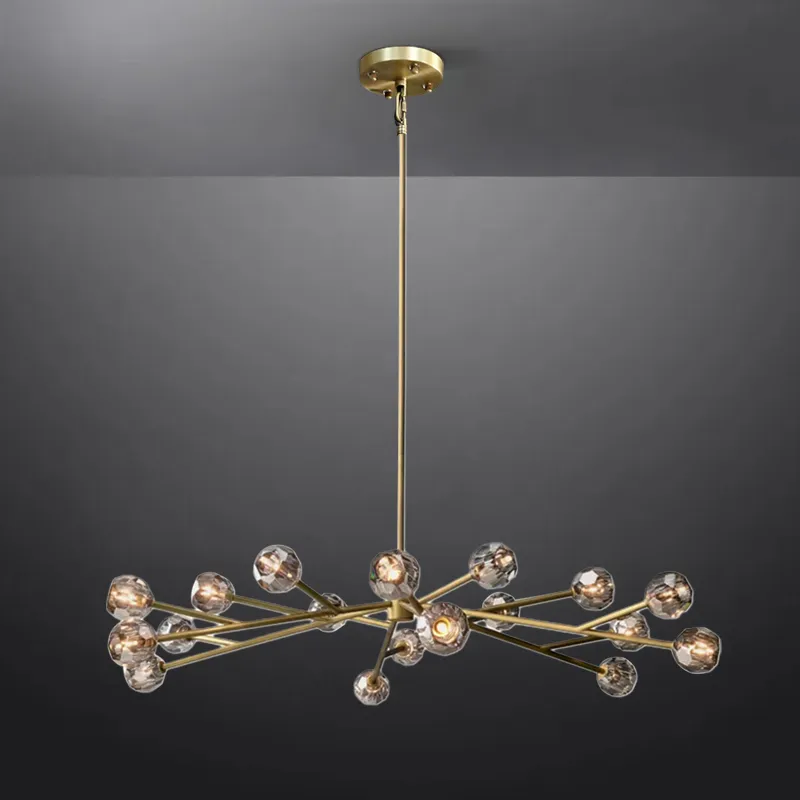 Boule Crystal Round Chandelier 72"