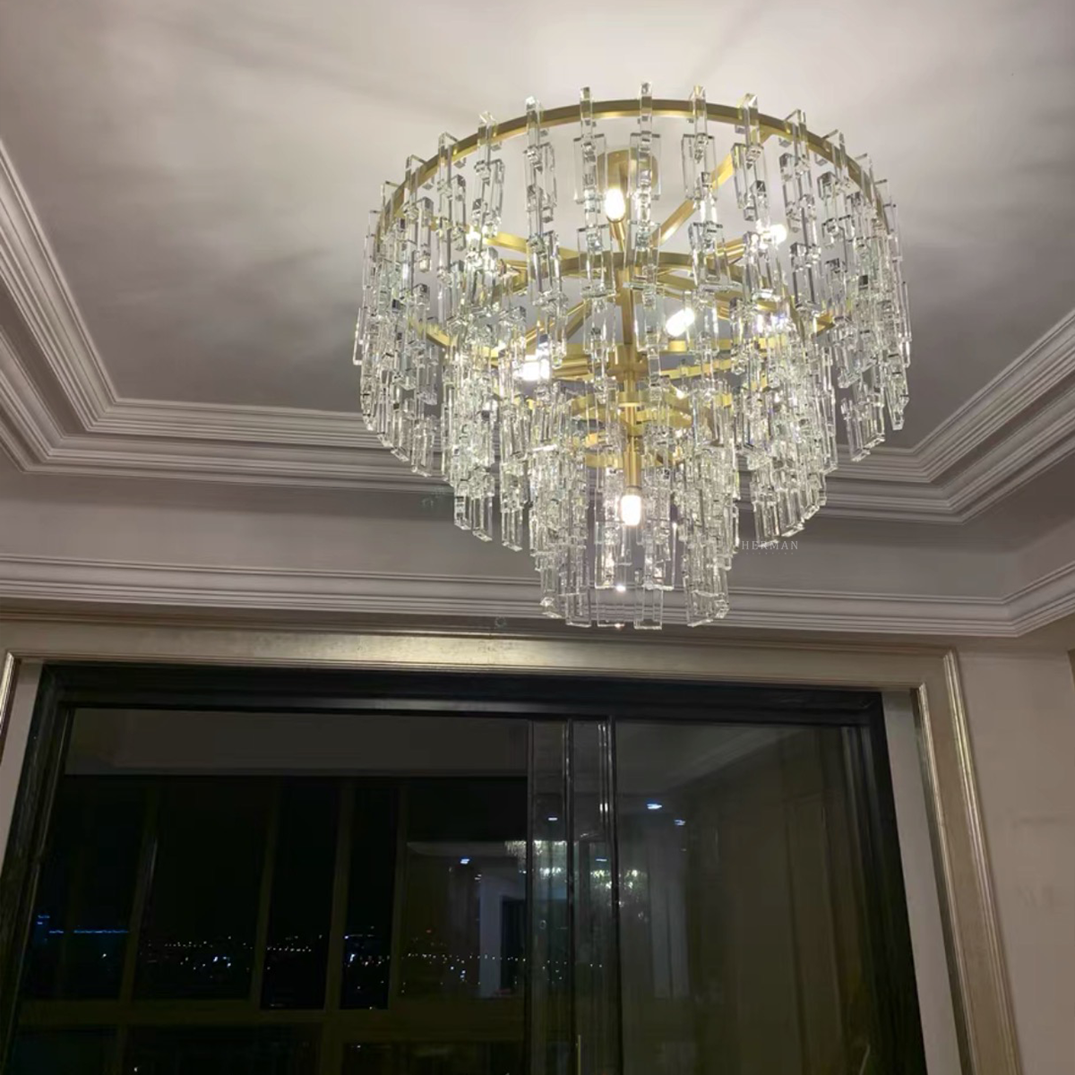 Marignan 3-Tier Round Chandelier 36"